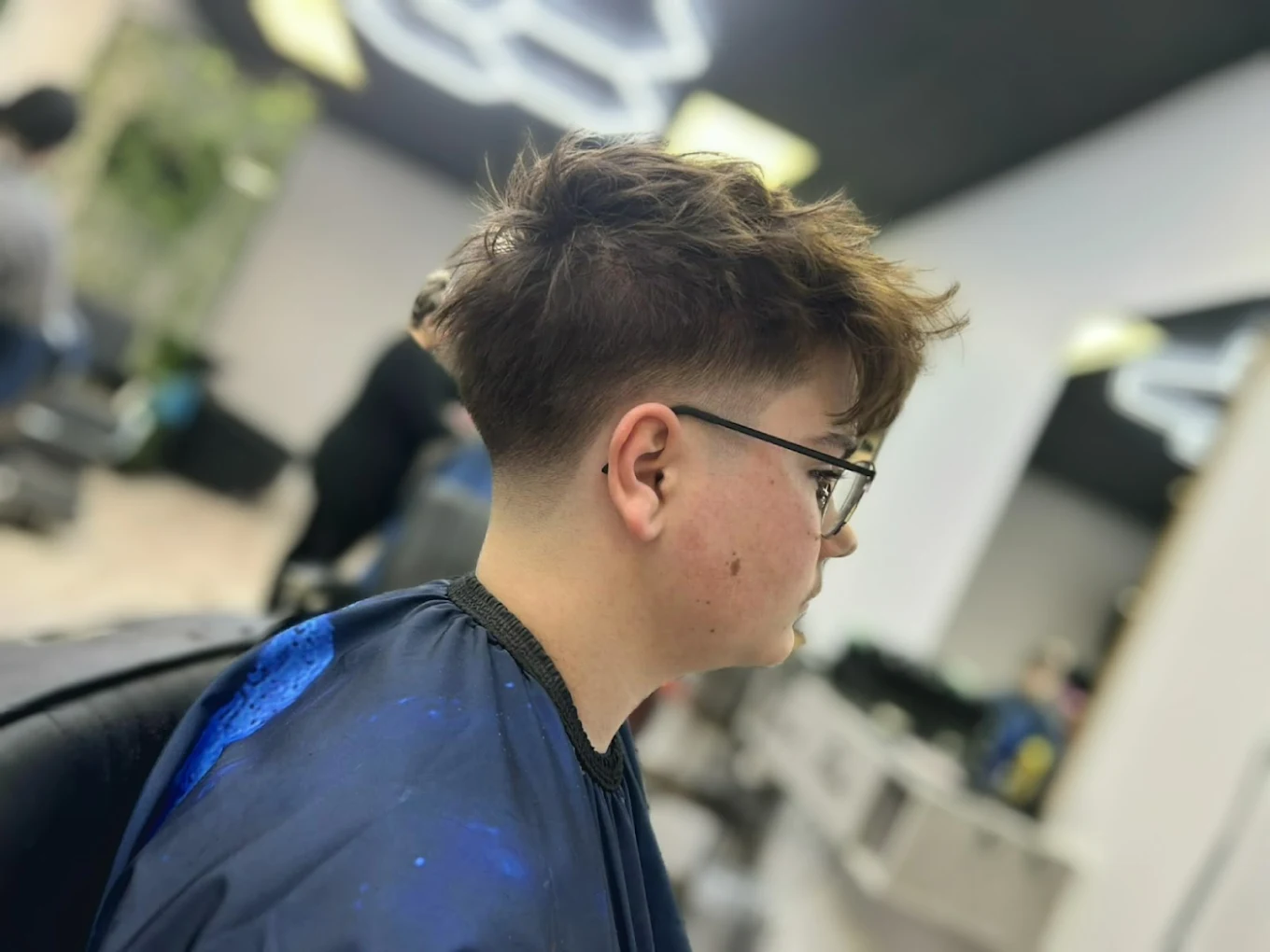 Coupe texturée avec frange
